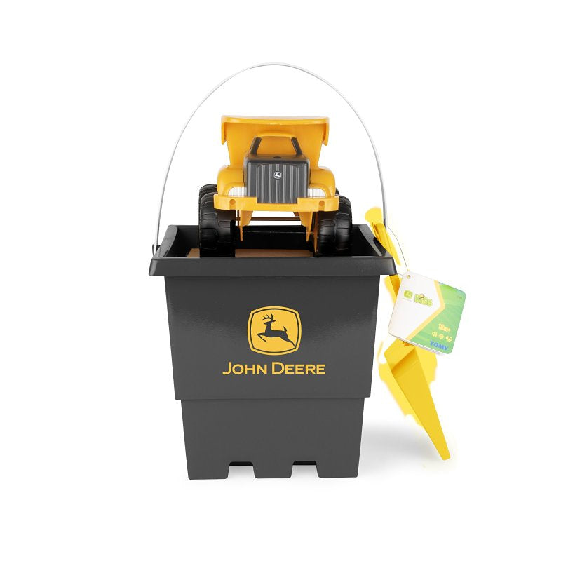 John Deere Toys 47616 Construction Sandbox Set, 18 months and Up, Black/Yellow