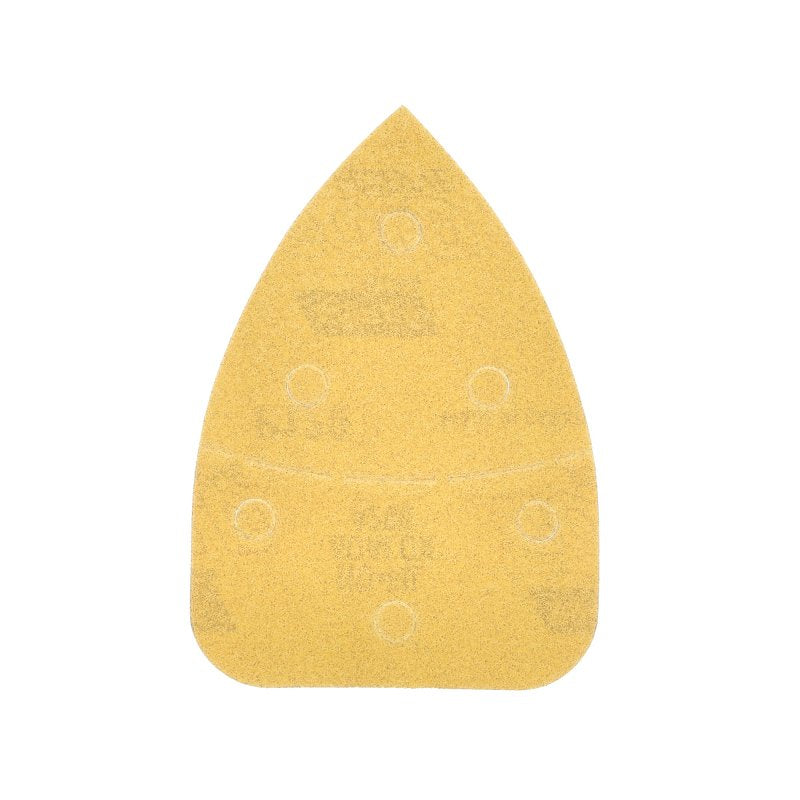 Norton 07660702706 Iron Shape Vacuum Sheet, 3-3/4 in W, 5-7/16 in L, P120 Grit, Medium, Aluminum Oxide Abrasive