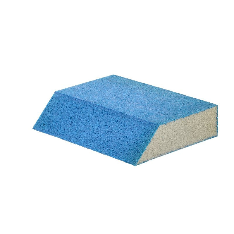 Norton ProSand 68463 Single Angle Sanding Sponge, 4-1/2 in L, 3-1/2 in W, 180 Grit, Fine, Aluminum Oxide Abrasive