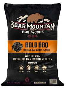 Bear Mountain Craft Blends Series FK91 Bold BBQ Pellet, 20 in L, Hardwood, 20 lb Bag