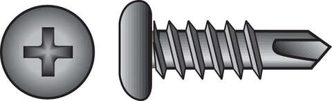 HILLMAN No. 6-20 X 3/8 in. L Phillips Pan Head Sheet Metal Screws 100 pk
