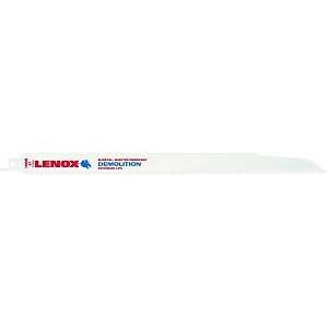 Lenox 20500106R Reciprocating Saw Blade, 1 in W, 12 in L, 6 TPI, Bi-Metal Cutting Edge