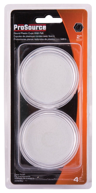 ProSource FE-50840-PS Caster Furniture Glide, Plastic, Clear, Clear, 2-11/16 x 2-11/16 x 7/8 in Dimensions