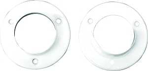 John Sterling Closet-Pro BC-0039-WT Closet Pole Socket, Steel, White, Powder-Coated, Pack of 10