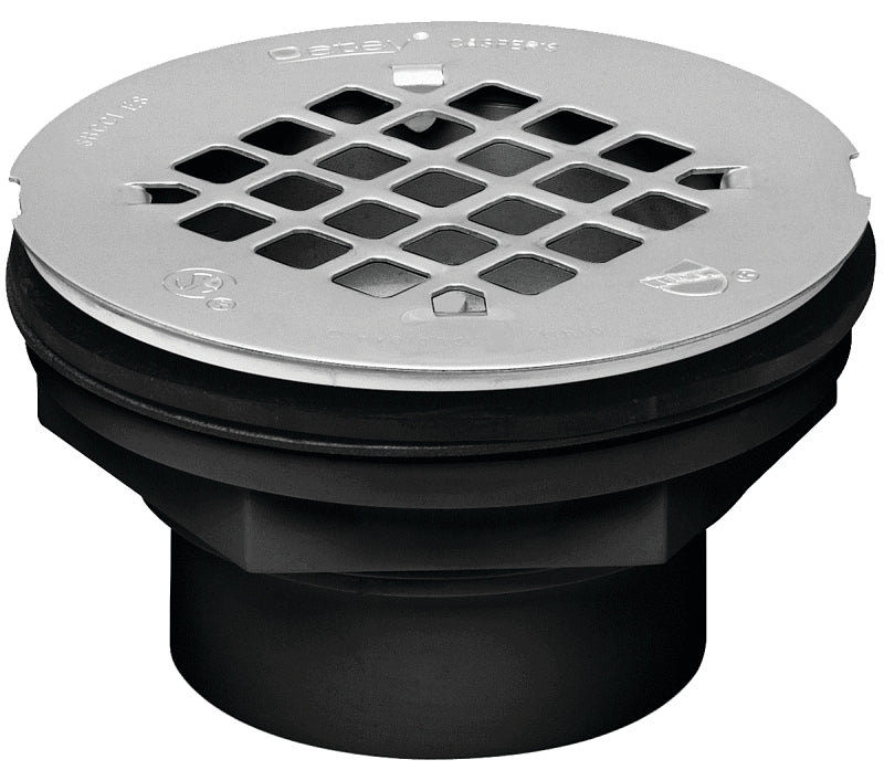 Oatey 101 PS Series 42093 Shower Drain, ABS, Black, For: 2 in SCH 40 DWV Pipes