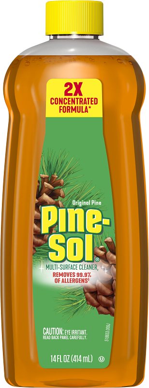 Pine-Sol 10041294601464 Multi-Surface Cleaner and Disinfectant, 14 oz Bottle, Liquid, Original Pine