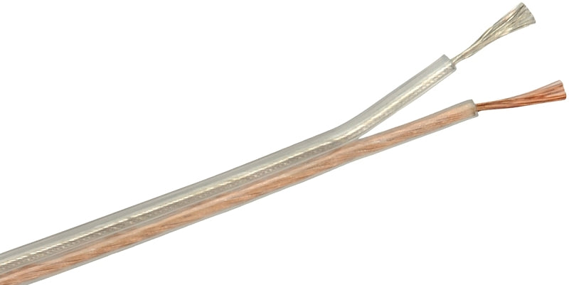 Southwire 94605M418 Speaker Cable, 16 AWG Wire, PVC Sheath, Clear Sheath, 250 ft L
