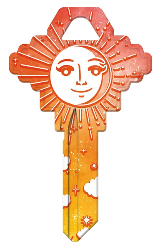 Hy-Ko 15005SC1-CEL Key Blank, Celestial, Brass, For: Schlage SC1 Keyways, SC1 Key Number, Pack of 5
