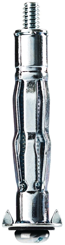 Cobra Anchors 138Y Hollow Wall Anchor, #6-32 Thread, Steel, Plated, 90 lb, 3/PK
