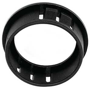 Jandorf 61426 Conduit Bushing, 0.94 in ID, 1.31 in OD, Nylon, Black, 15/16 in Dia Panel Hole, 0.453 in Thick Panel