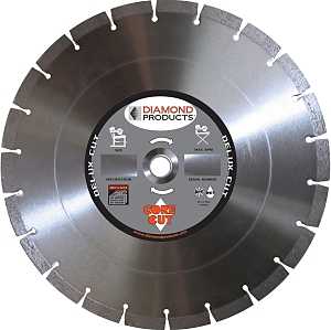 Diamond Products 22856 Circular Saw Blade, 10 in Dia, 1 in Arbor, Diamond Cutting Edge