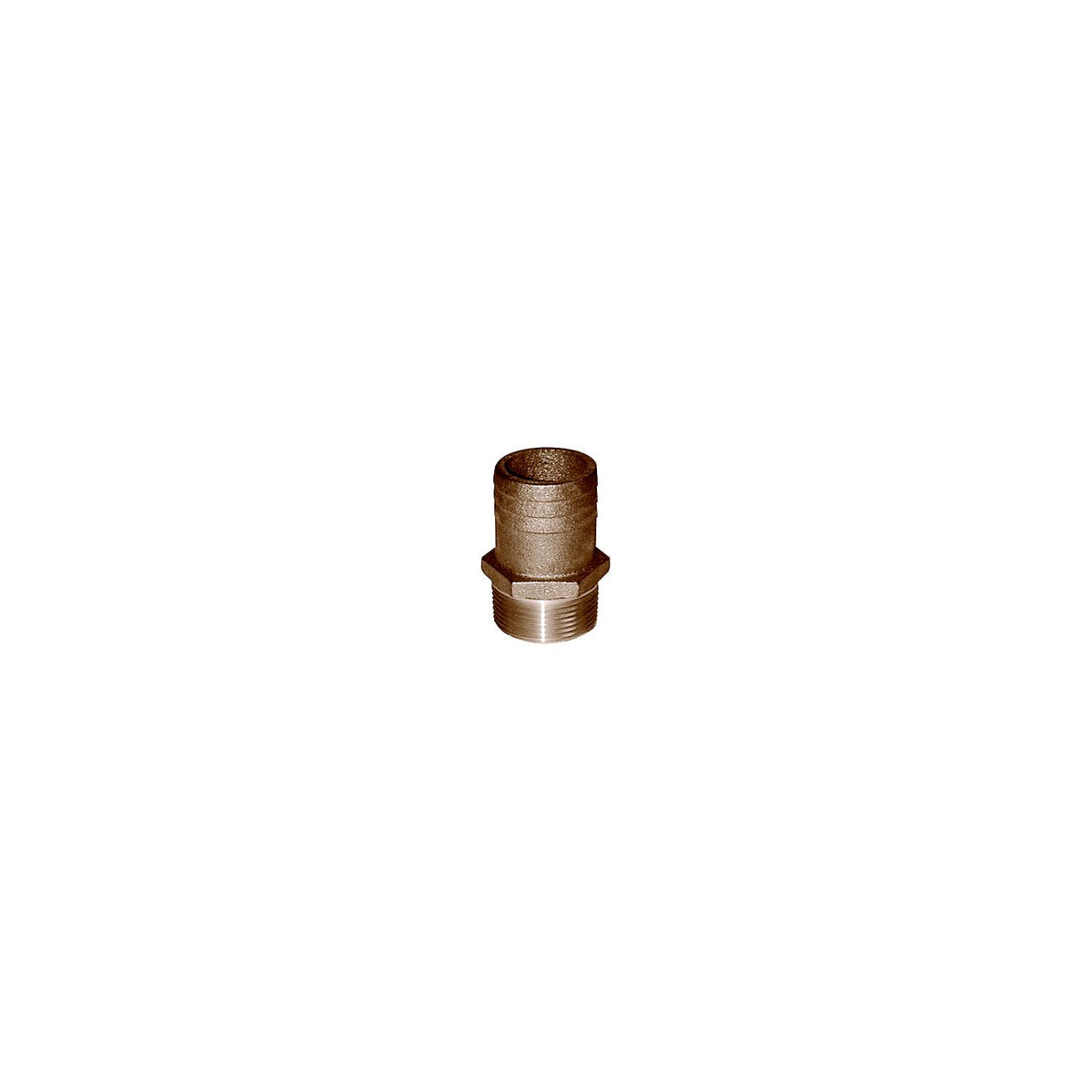 Groco FF Bronze Full Flow Pipe-To Hose Adapter With NPT Thread