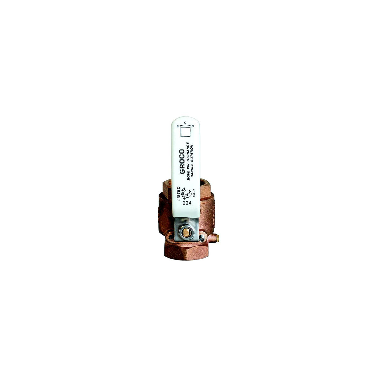 Groco IBV1250 Bronze Full-Flow In-Line Ball Valve