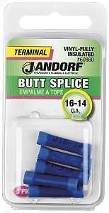 Jandorf 60994 Ring Terminal, 12 to 10 AWG Wire, 3/8 in Stud, Vinyl Insulation, Copper Contact, Yellow