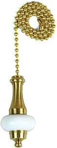 Jandorf 60322 Pull Chain, 12 in L Chain, Brass