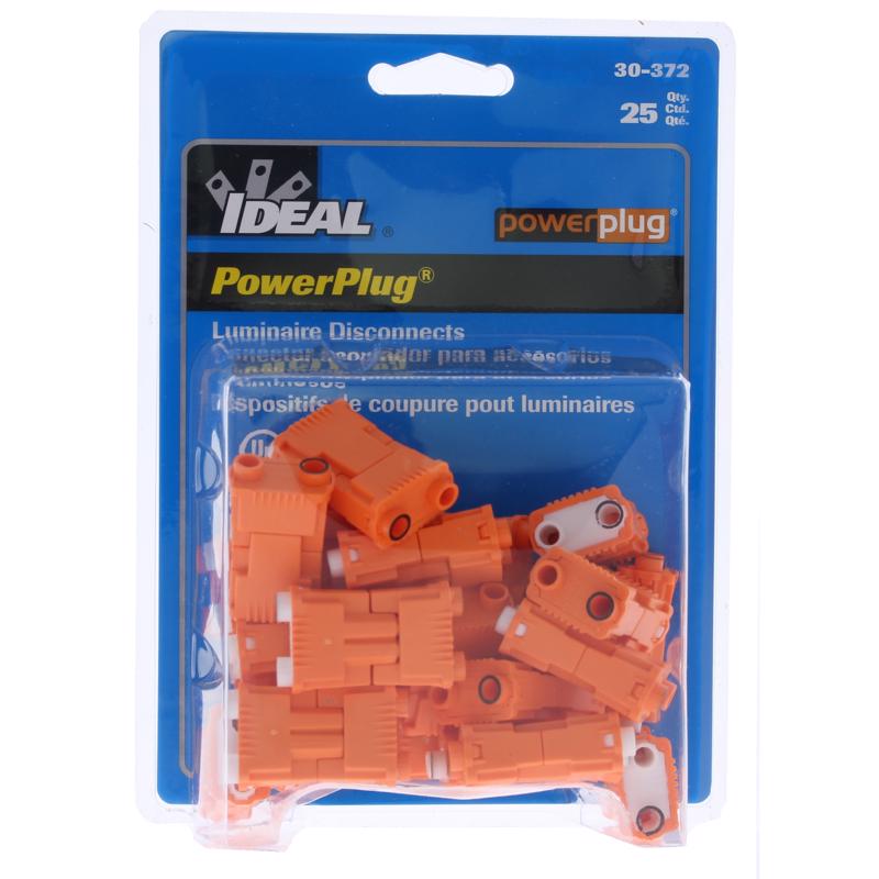 Ideal Industries PowerPlug Commercial Thermoplastic Disconnector Plug 30 18-12 AWG 2 Wire
