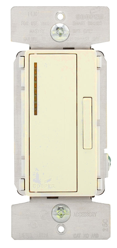Eaton ARD-C2-K-L Preset Accessory Dimmer, 1-Pole, 120 V, 60 Hz, Ivory/Light Almond/White
