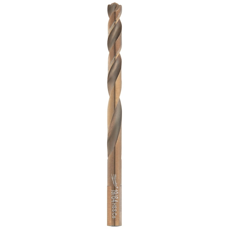 Milwaukee RED HELIX 48-89-2316 Jobber Drill Bit, 19/64 in Dia, 4-1/2 in OAL, Twist Flute, 2-Flute