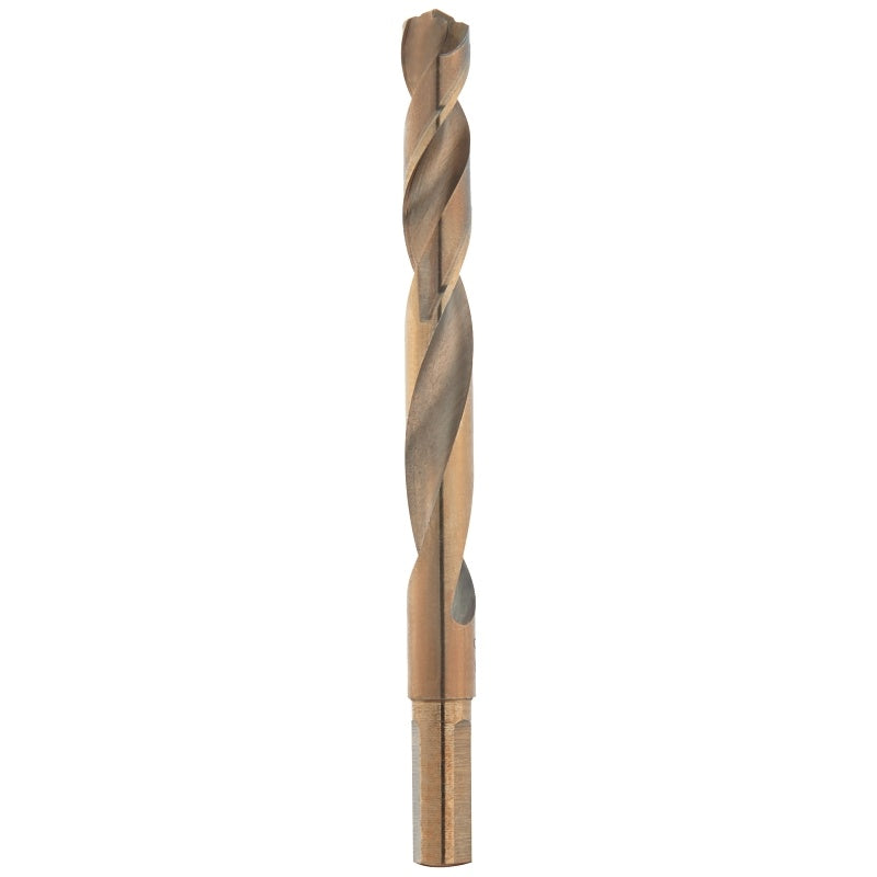Milwaukee RED HELIX 48-89-2324 Drill Bit, 27/64 in Dia, 5.12 in OAL, 3/8 in Dia Shank, 3-Flat, Reduced Shank