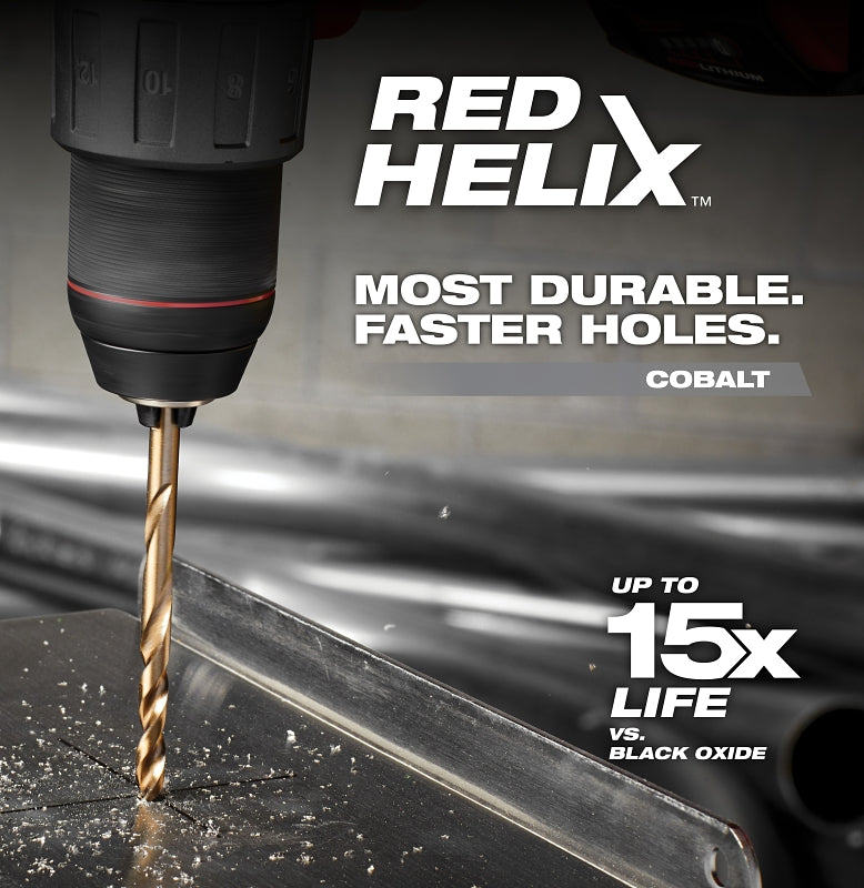 Milwaukee RED HELIX Series 48-89-2370 Drill Bit Set, 15-Piece, Steel