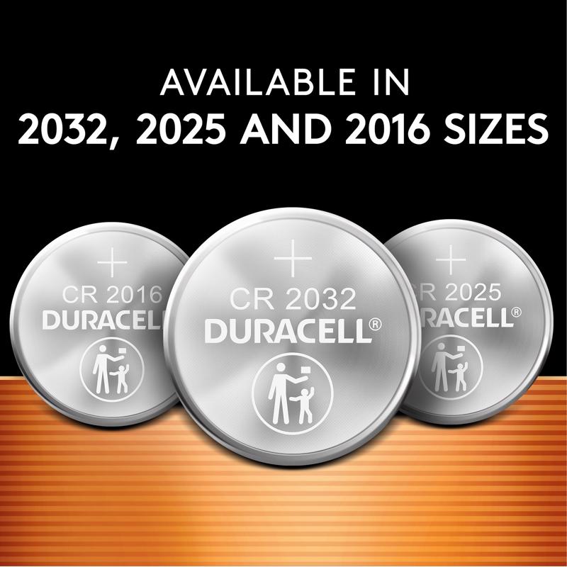 Duracell Lithium Coin DL2016/CR2016 3 V Button Cell Battery 4 pk, Pack of 6