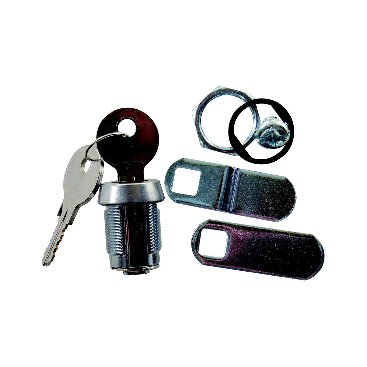 JR Products Deluxe Compartment Door Key Lock, 7/8″