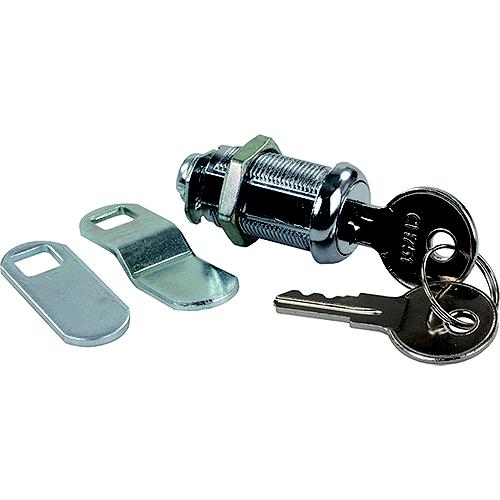 JR Products Compartment Door Key Lock, 1-3/8"