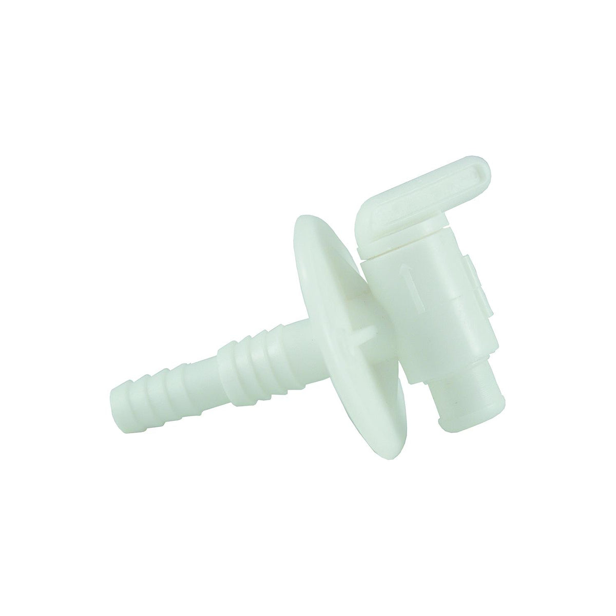 JR Products 03182 Dual Barbed Drain Cock, White