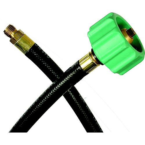 JR Products 0730725 RV Rubber Pigtail Hose with 1/4″ Male Inverted Flare End