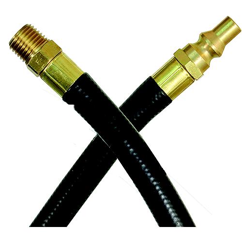 JR Products RV Rubber Appliance Hose with 1/4″ Male Pipe Thread & Quick Disconnect Male Ends