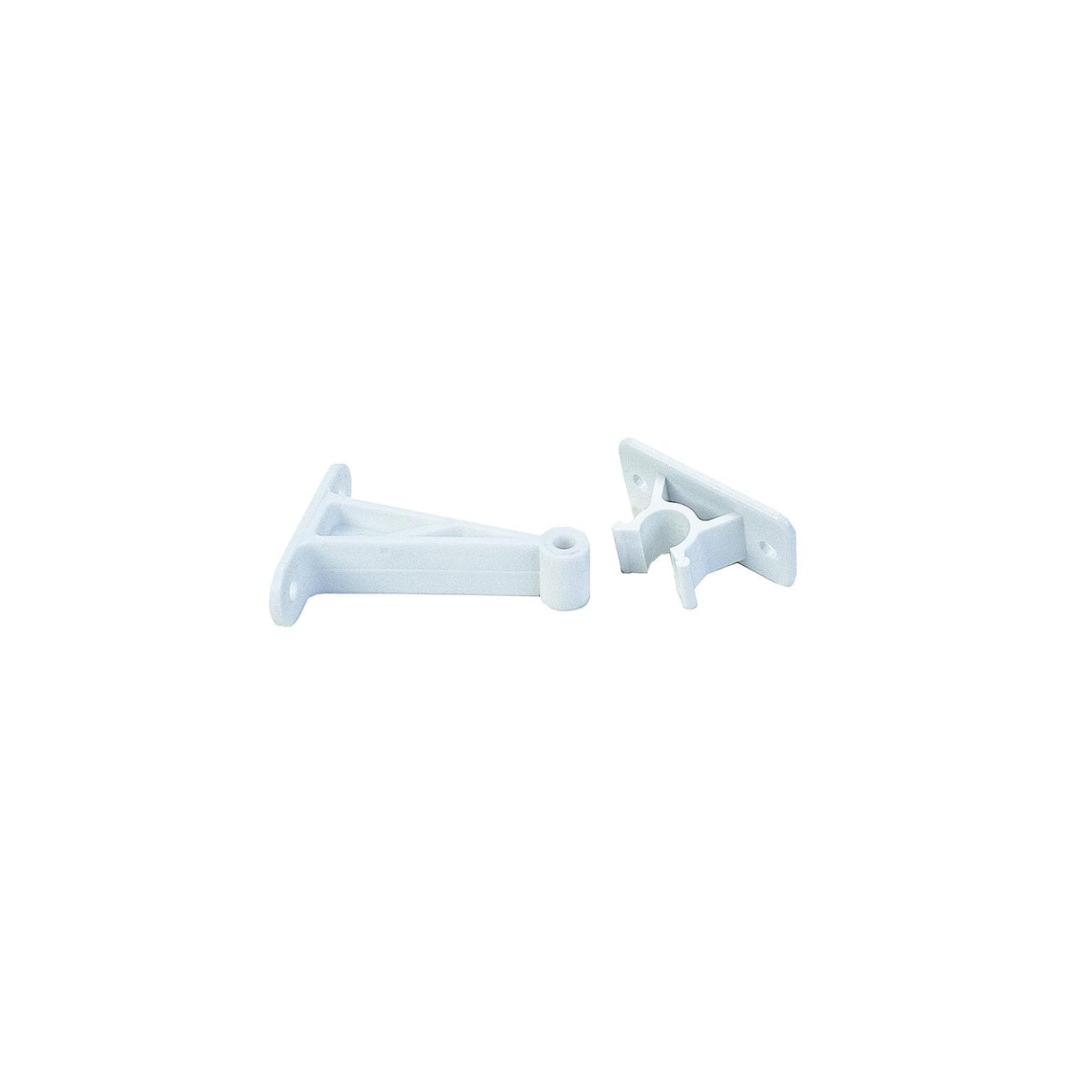 JR Products C-Clip Style Door Holder - Plastic, 3″ Polar White