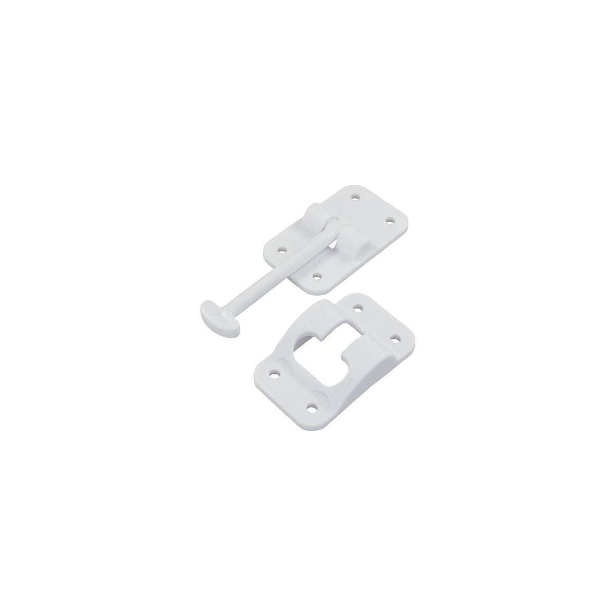 JR Products Plastic T-Style Door Holder, 3.5″ Polar White