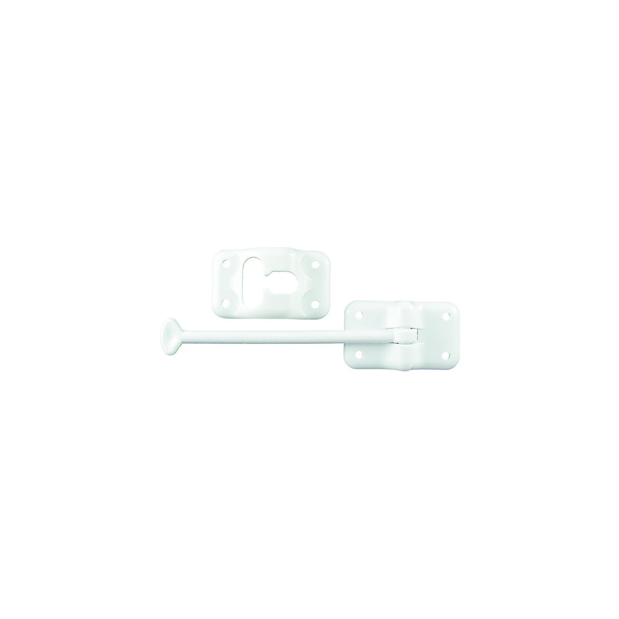 JR Products Plastic T-Style Door Holder, 6″ Polar White