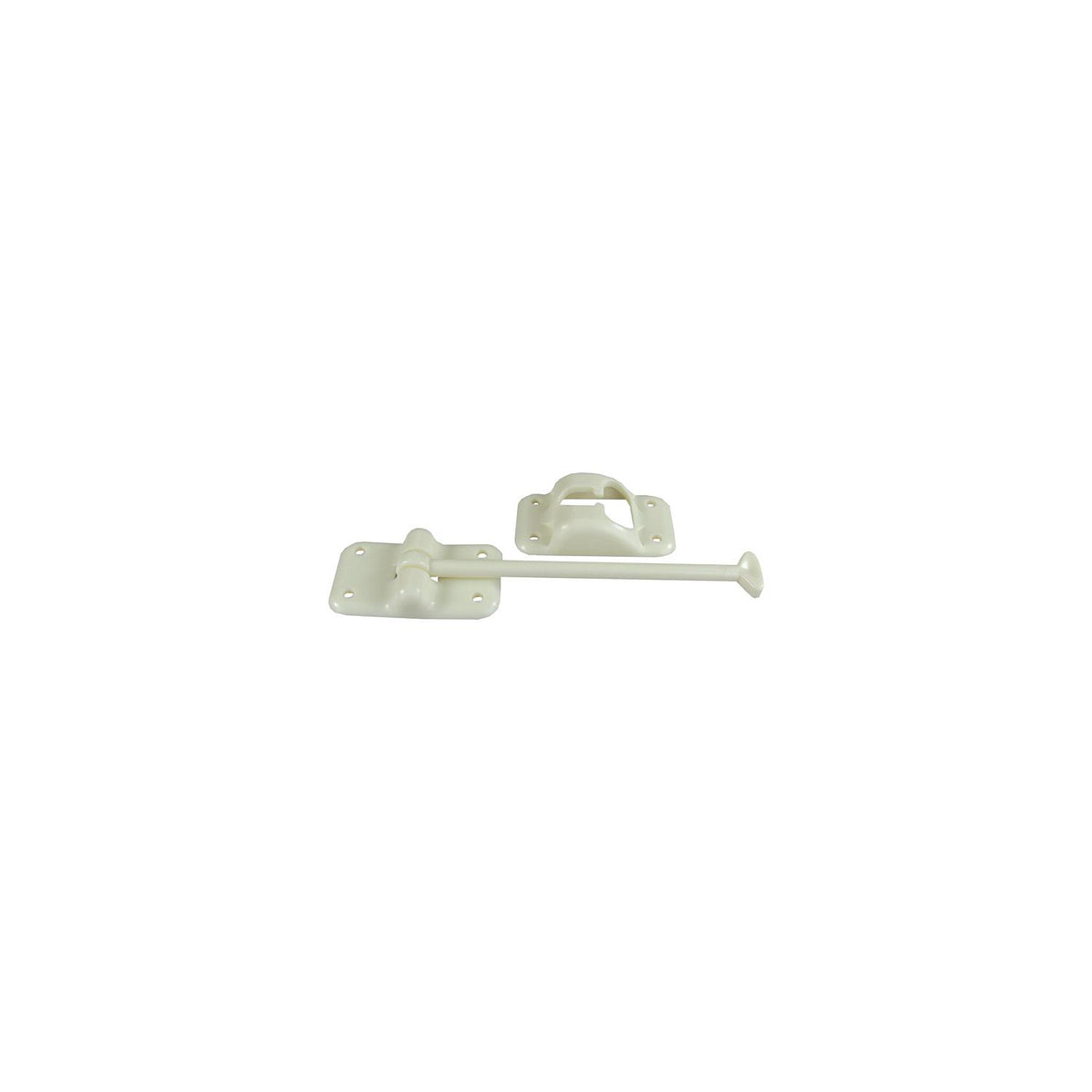 JR Products Plastic T-Style Door Holder, 6″ Colonial White
