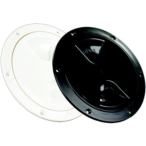 JR Products 4″ Access/Deck Plate, Black