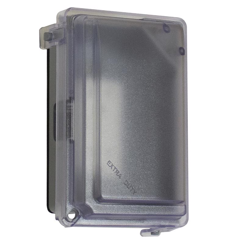 Sigma Engineered Solutions Rectangle Plastic 1 gang 5.98 in. H X 4.02 in. W Weatherproof Cover, Pack of 6