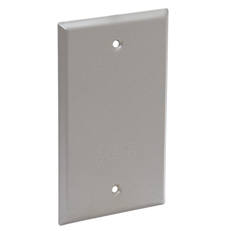 Sigma Engineered Solutions Rectangle Stamped Steel 1 gang 4.52 in. H X 2.77 in. W Flat Box Cover
