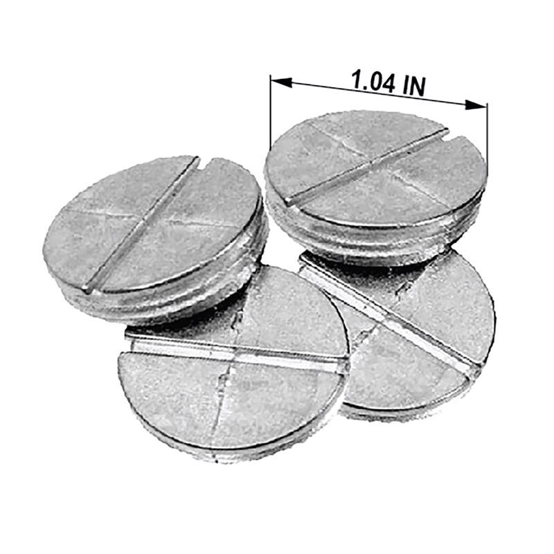 Sigma Engineered Solutions Round Die-Cast Zinc 3/4 in. W Closure Plug