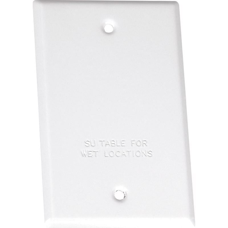Sigma Engineered Solutions Rectangle Stamped Steel 1 gang 4.52 in. H X 2.77 in. W Flat Box Cover