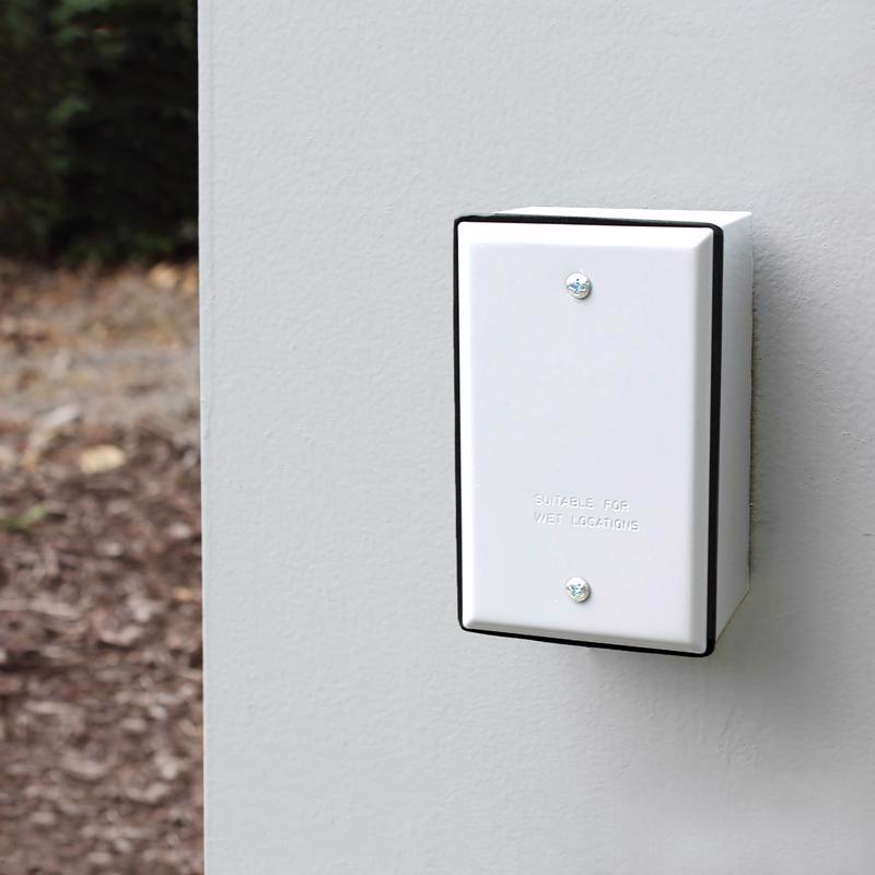 Sigma Engineered Solutions Rectangle Stamped Steel 1 gang 4.52 in. H X 2.77 in. W Flat Box Cover