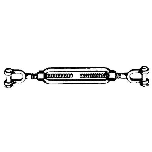 Turnbuckle, Galvanized Jaw & Jaw