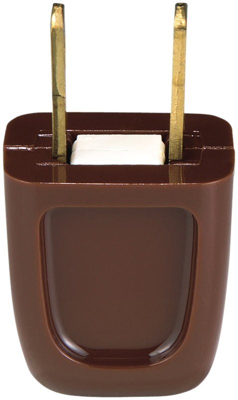 Eaton BP2601-6B-SP Electrical Plug, 2-Pole, 10 A, 125 V, NEMA: NEMA 1-15, Brown
