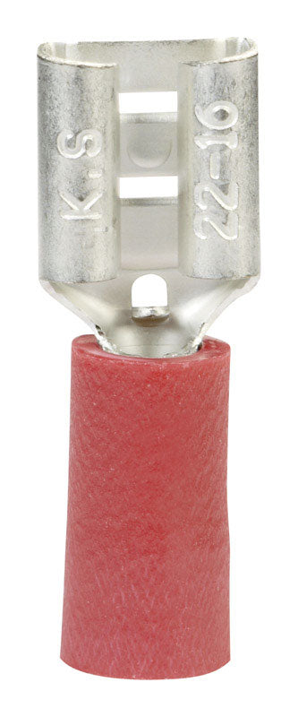 Ace Insulated Wire Female Disconnect Red 10 pk
