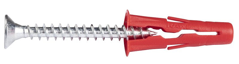 Rawlplug Rawl Uno Series R-S0-UNO1/4+6-1 Multi-Purpose Anchor, 13 mm Thread, 1-1/4 in L, Polypropylene, Pack of 10