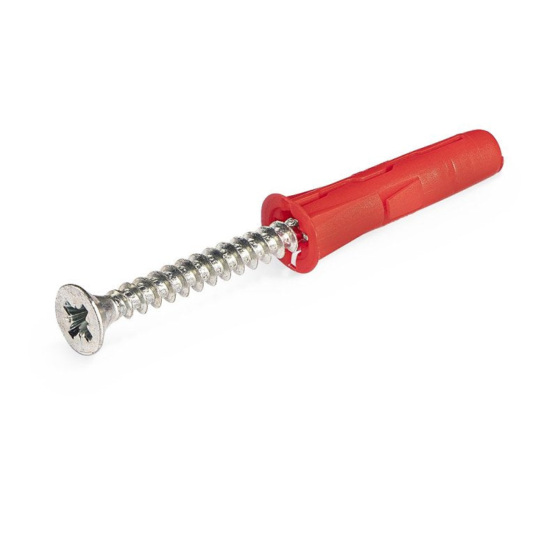 Rawlplug R-S0-UNO1/4+7-2 Drywall Anchor, 28 mm L, Nylon, 20 to 160 lb, Pack of 6