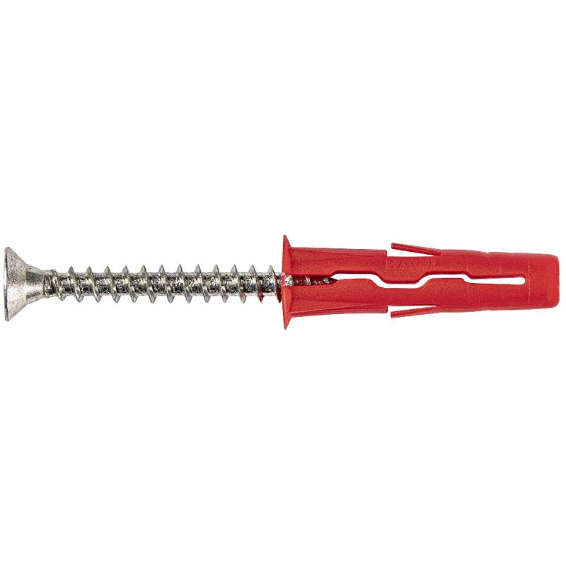 Rawlplug R-S0-UNO1/4+7-2 Drywall Anchor, 28 mm L, Nylon, 20 to 160 lb, Pack of 6