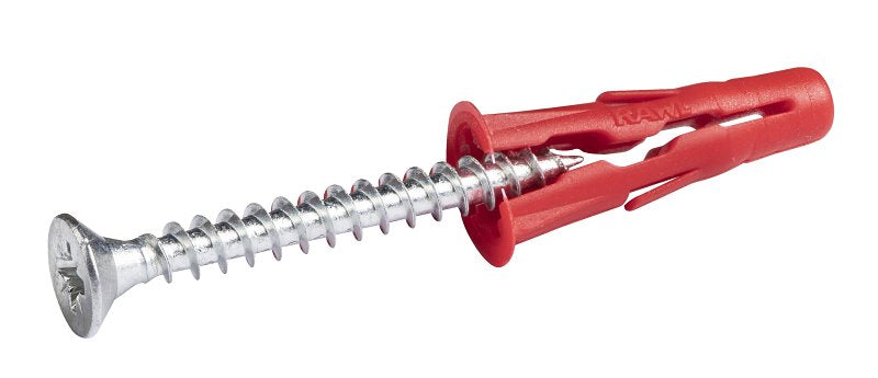 Rawlplug R-S0-UNO1/4+7-2 Drywall Anchor, 28 mm L, Nylon, 20 to 160 lb, Pack of 6