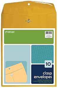 Top Flight 6911005 Envelope, 9 x 12 in, Kraft Paper