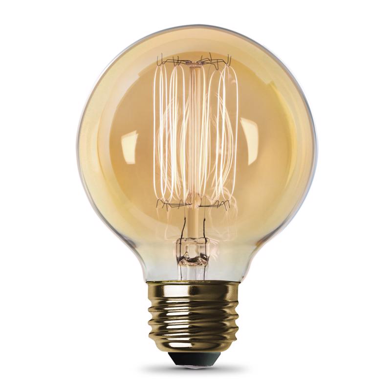 Feit The Original 60 W G25 Vintage Incandescent Bulb E26 (Medium) Soft White 1 pk, Pack of 6