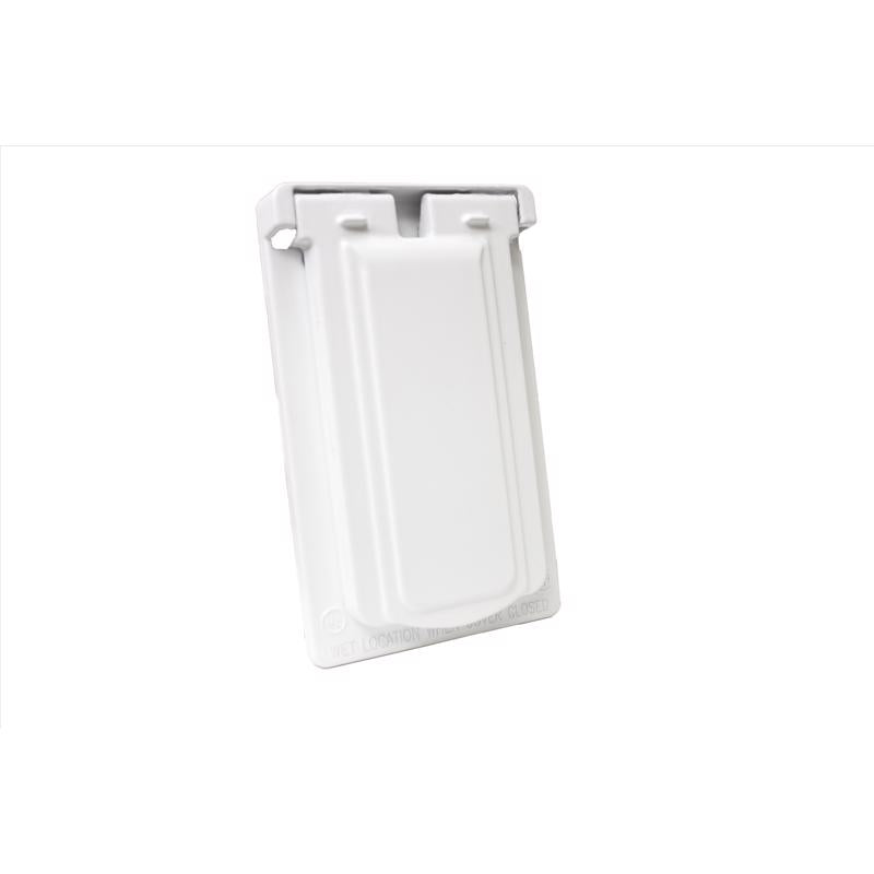 Sigma Engineered Solutions Rectangle Die-Cast Metal 1 gang 4.57 in. H X 2.83 in. W Vertical GFCI Cov